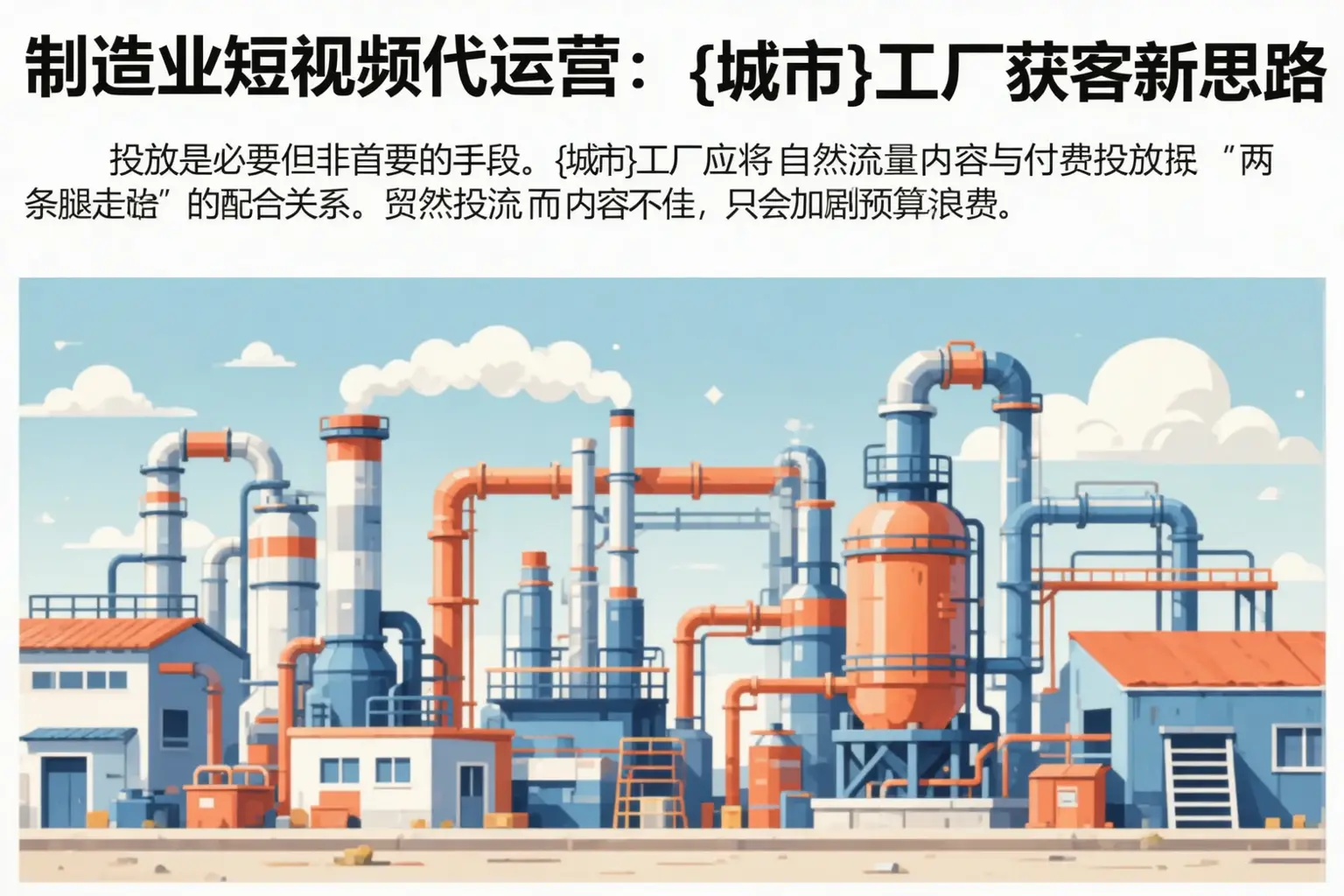 制造业短视频代运营：库伦旗工厂获客新思路